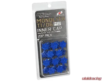 Project KICS Monolith T1/06 M12 Inner Resin Cap 20pc Set Blue - CMF1U