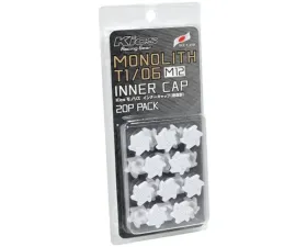 Project KICS Monolith T1/06 M12 Inner Resin Cap 20pc Set White