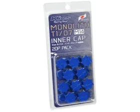 Project KICS Monolith T1/07 M14 Inner Resin Cap 20pc Set Blue
