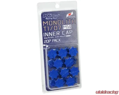 Project KICS Monolith T1/07 M14 Inner Resin Cap 20pc Set Blue - CMF4U