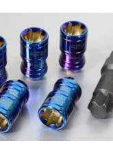 Project KICS Monolith T1/06 M12xP1.5 Lug Nut 20pc Set IP Blue                                     - MN01IP - Image 2