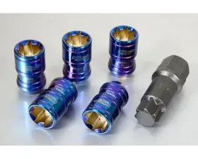 Project KICS Monolith T1/07 M14xP1.5 Lug Nut 20 pc Set IP Blue