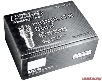 Project Kics 28mm M14xP1.25 60 Deg Monolith Bolt w/ Floating Collar (20PCS) - MNB3528K