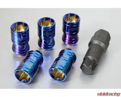 Project KICS Monolith T1/06 M12xP1.25 Lug Nut 20pc Set IP Blue - MN03IP