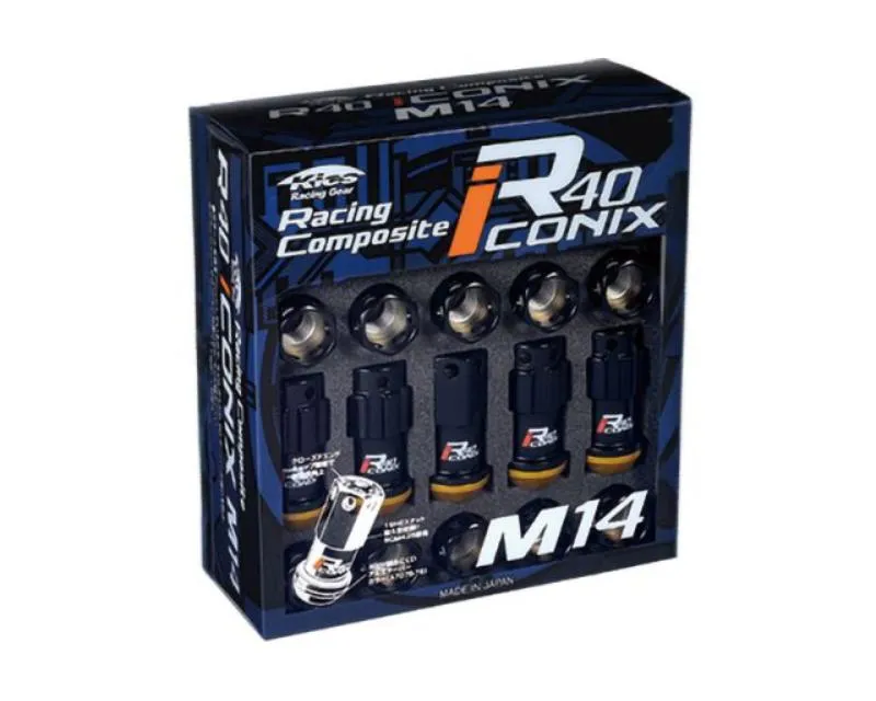 Project Kics Capless R40 Iconix 14x1.50 Classical Lock and Lug Nuts - RI-14CA