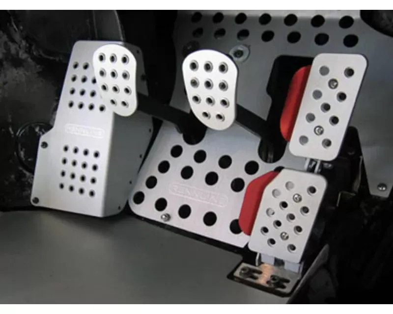 Rennline Rev2 4PC Perforated Pedal Set Porsche 924 | 944 | 968 1977-1995 - A12.1P2113SLV.SLV