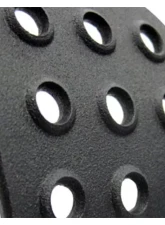 Rennline Rev2 4PC Perforated Pedal Set for Porsche 924 | 944 | 968 1977-1995, Aluminum                                     - A12.1P2113SLV.RED - Image 4