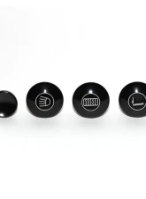 Rennline Rear Defrost Billet Dash Knobs Porsche 911 | 912 | 914 1965-1976                                     - DA88 - Image 3