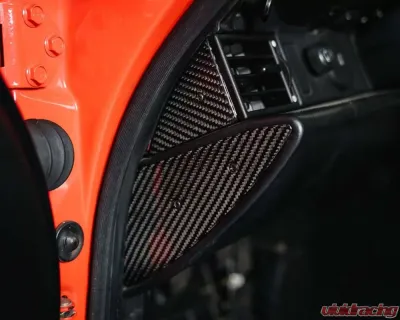 Rennline Carbon Fiber Dash End Caps Porsche 964 | 993 1989-1998 - I94.I95