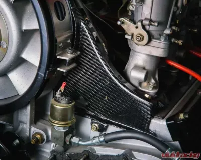 Rennline Carbon Fiber Heater Block Off Shrouds Porsche 911 1965-1989 - M56