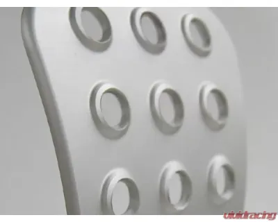 Rennline Rev2 3-Piece Perforated Pedal Set for Porsche 1965-1998, Black/Red - A12.2P21  BLK.RED