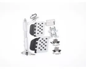 Rennline Rev2 Adjustable Gas Pedal for Porsche 1965-1998, Black/Red Billet Aluminum