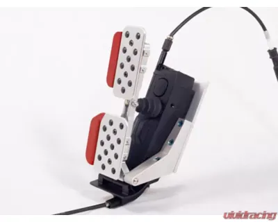 Rennline Rev3 2-Piece Pedal Set with Rubber Grip for Porsche 996/986 (1997-2007) - Black/Silver - A13.3P62  BLK.SLV