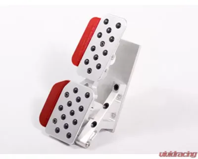 Rennline Rev4 2 pcs Pedal Set Perforated Tip Porsche 987 | 997 2005-2012 - A14.3P22  SLV.RED