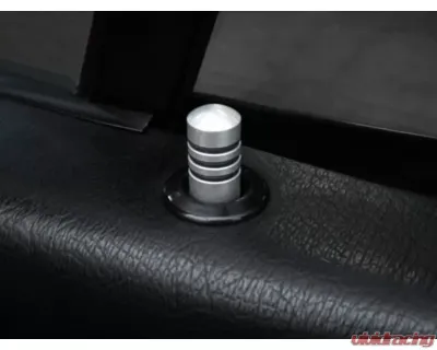 Rennline Aluminum Door Lock Pins Set Porsche 911 | 930 | 944 1965-1985 - DH06      BLACK