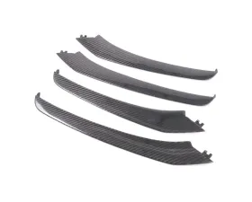 Rennline Carbon Fiber Front Grill Blades Air Duct Splitters Porsche 991.1 Carrera S 2012-2016