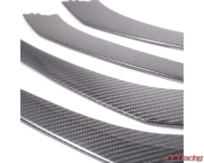 Rennline Carbon Fiber Front Grill Blades Air Duct Splitters Porsche 991.1 Carrera S 2012-2016 - E321
