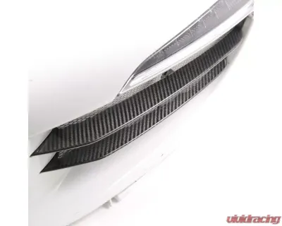 Rennline Carbon Fiber Front Grill Blades Air Duct Splitters Porsche 991.1 Carrera S 2012-2016 - E321