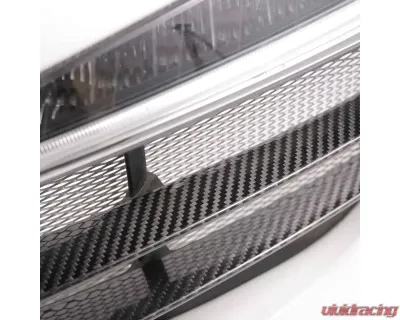 Rennline Carbon Fiber Front Grill Blades Air Duct Splitters Porsche 991.1 Carrera S 2012-2016 - E321