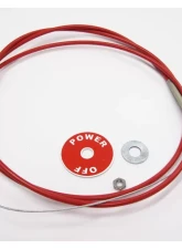 Rennline Remote Pull Cable Kit w/ T- Handle                                     - EL21      RED - Image 2