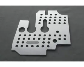 Rennline Aluminum Floorboard Driver Side Black for Porsche 356A 1955-1959