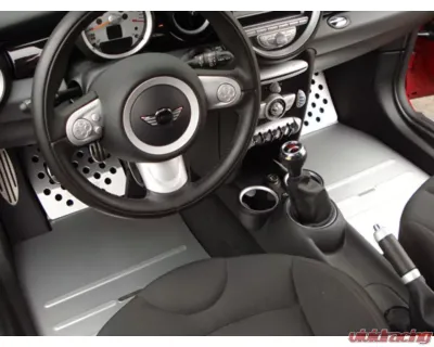 Rennline Aluminum Floorboard Drivers Side Black for Mini Cooper R50 R52 R53 2001-2008 - F52       BLACK