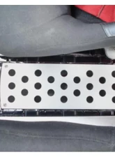 Rennline Aluminum E-Brake Block Off Plate Perforated Porsche 911 | 912 | 930 1965-1989                                     - I02-P     SILVER - Image 2