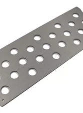 Rennline Aluminum E-Brake Block Off Plate Perforated Porsche 911 | 912 | 930 1965-1989                                     - I02-P     SILVER - Image 2