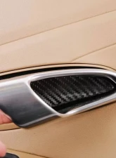 Rennline Carbon Fiber Door Handle Backing Plate Porsche 991 | 981 | 718 | Cayenne | Panamera 2011-2018                                     - I119 - Image 4