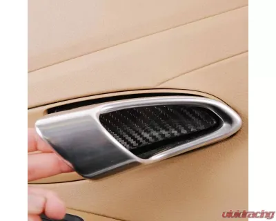 Rennline Carbon Fiber Door Handle Backing Plate Porsche 991 | 981 | 718 | Cayenne | Panamera 2011-2018 - I119
