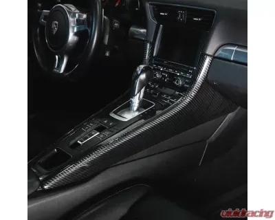 Rennline Carbon Fiber Center Console Panels Porsche 991 | 981 | 718 2012-2025 - I125