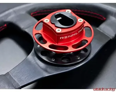 Rennline Steering Wheel Quick Disconnect Tapered Socket - I18       BLACK