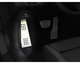 Rennline Aluminum Dead Pedal with Rubber Grip for Porsche 991, 981, 718 (2012+) Black