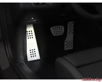 Rennline Aluminum Dead Pedal with Rubber Grip for Porsche 991, 981, 718 (2012+) Black - P101      BLACK