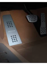 Rennline Rubber Grip Aluminum Dead Pedal for Porsche Panamera 2010-2017, Black                                     - P102      BLACK - Image 2