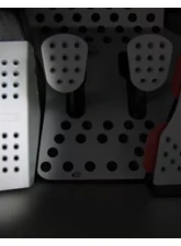 Rennline Perforated Dead Pedal for Porsche 911 1984-1989, 912 1965-1969, 930 1975-1989, Black                                     - P11       BLACK - Image 2