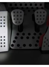 Rennline Perforated Dead Pedal for Porsche 1965-1998, Black Finish                                     - P13       BLACK - Image 2