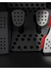 Rennline Perforated Gas Pedal for Porsche 911 C2/C4, 912, 914, 930, 993 (1965-1998) - Silver                                     - P44       SILVER - Image 2