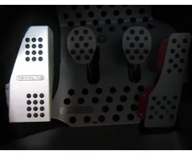 Rennline Rubber Grip Dead Pedal for Porsche 914 1970-1976, Silver Finish