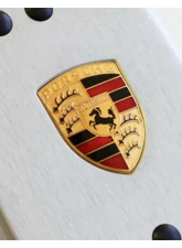 Rennline Rubber Grip Dead Pedal Crest for Porsche 996 | 986 | 997 | 987 | Cayman 1997-2013                                     - P59C      BLACK - Image 3