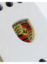 Rennline Rubber Grip Dead Pedal Dome Decal Crest for Porsche 996 | 986 | 997 | 987 | Cayman 1997-2013                                     - P59D      BLACK - Image 3