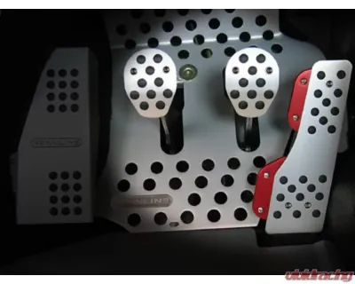 Rennline Rubber Grip Pedal Set for Porsche 911, 912, 914, 930, 993 (1965-1998) - P70.60    BLACK