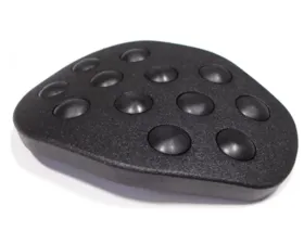 Rennline 3-Piece Rubber Grip Pedal Set for Audi A4 | S4 1996-2001 - Black Aluminum