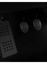 Rennline Rubber Grip Gas Pedal for Audi A4 | S4 1996-2001, Silver Aluminum Cover                                     - P74       SILVER - Image 2