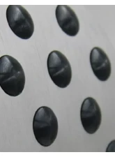 Rennline Rubber Grip Gas Pedal for Audi A4 | S4 1996-2001, Silver Aluminum Cover                                     - P74       SILVER - Image 2