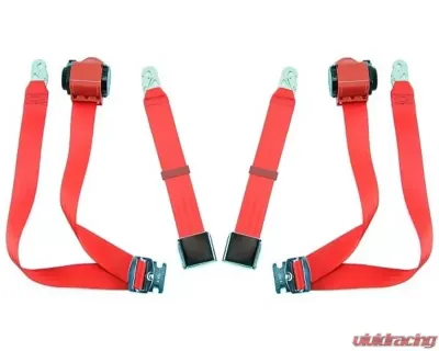 Rennline 3-Point Retractable Seat Belt Porsche 911 1965-1968 - SA-50534  LIME GREEN