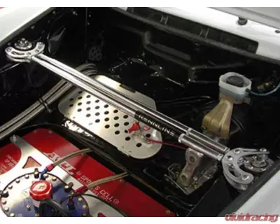 Rennline Strut Tower Brace Truss Mount, Black Two Point Dual Bar Porsche 1966-1989 - SB80.XX   SB809193B