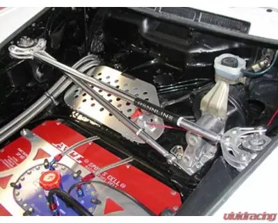 Rennline Strut Tower Brace Truss Mount, Black Two Point Dual Bar Porsche 1966-1989 - SB80.XX   SB809193B