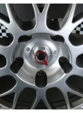 Rennline Cup Car Style Center Lock Look Wheel Caps                                     - W01       SILVER - Image 2