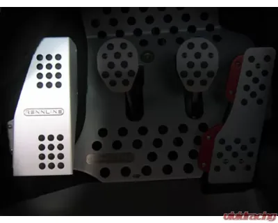 Rennline Rubber Grip Dead Pedal for Porsche 911 (1984-1989), 912 (1965-1969), 930 (1975-1989) - Black - P51       BLACK